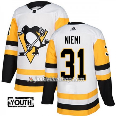 Lapsille NHL Pittsburgh Penguins Pelipaita Antti Niemi 31 Adidas 2017-2018 Valkoinen Authentic